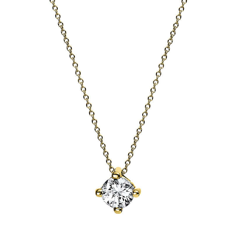 Necklace 4 prongs 14 kt gold