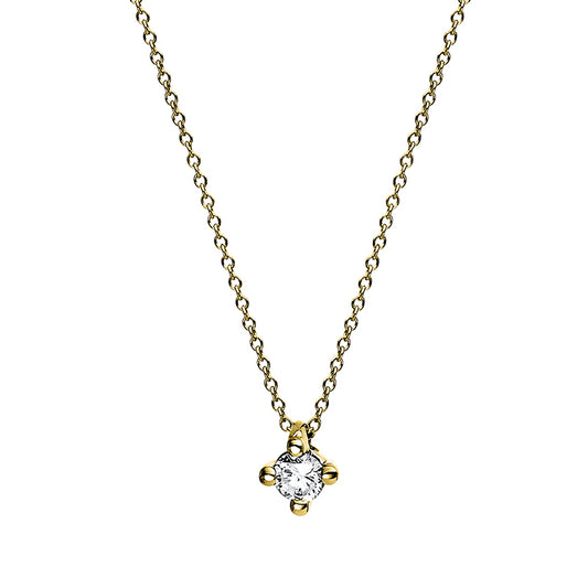 Collier 4er-Krappe 14 kt GG