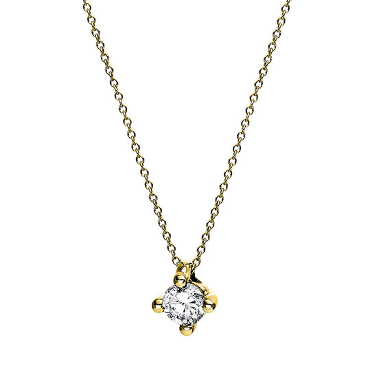 Collier 4er-Krappe 14 kt GG