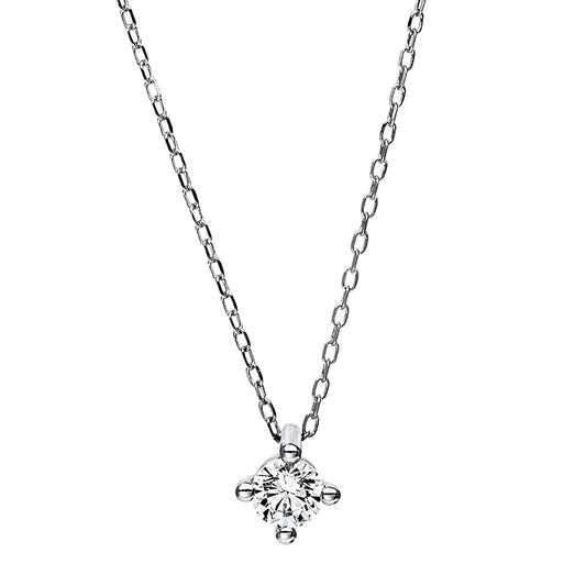 Necklace 4 prongs 18 kt WG, GIA5396552139