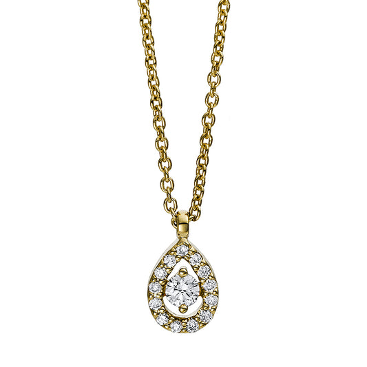 Necklace 14 kt gold, with eyelet