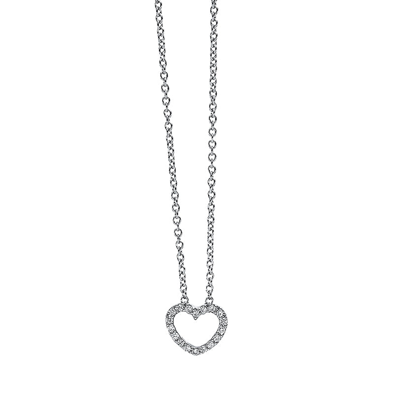 Necklace 18 kt WG heart