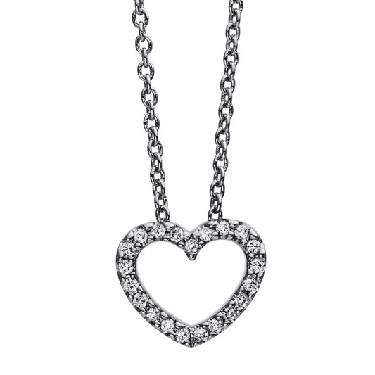 Necklace 18 kt WG heart