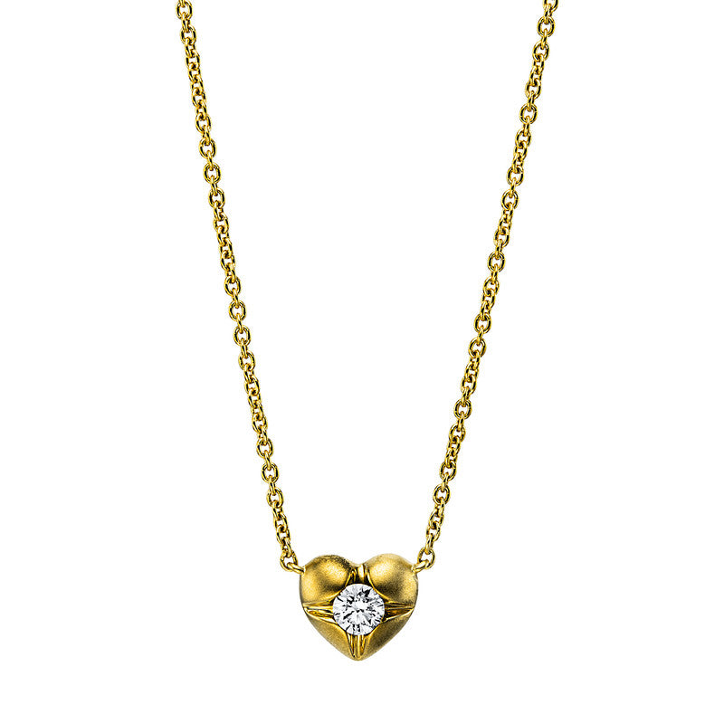 Necklace 18 kt gold heart