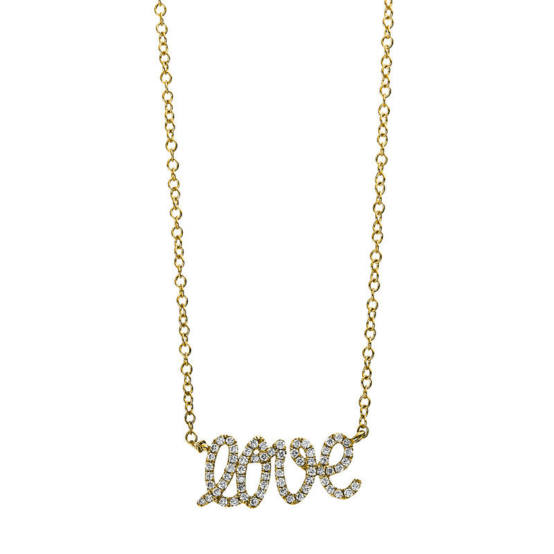 Collier 18 kt GG Liebe