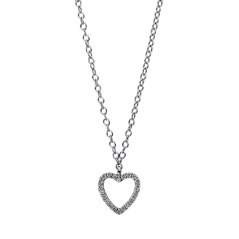 Necklace 14 kt WG heart