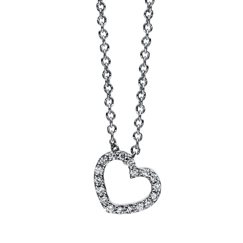 Necklace 18 kt WG heart