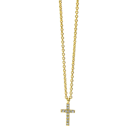 Collier 18 kt GG Kreuz