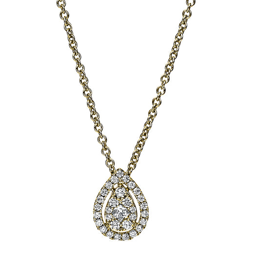 Collier 14 kt GG Tropfen