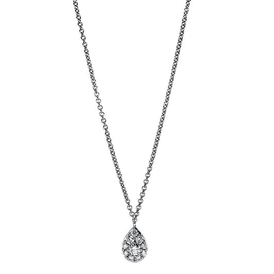 Collier 18 kt WG Tropfen