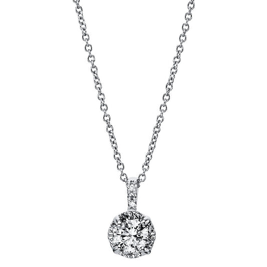 Necklace 18 kt white gold, with eyelet