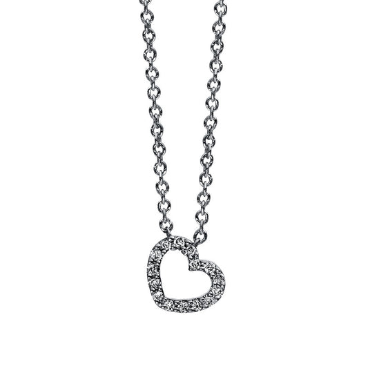 Necklace 18 kt WG heart