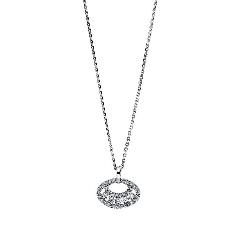 Necklace 18 kt white gold, with eyelet