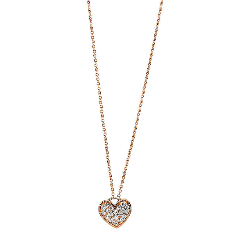 Collier 14 kt RG Herz