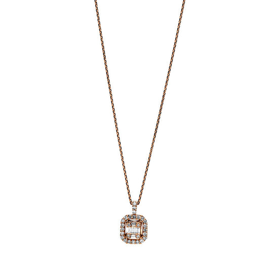 Necklace 18 kt RG, with eyelet