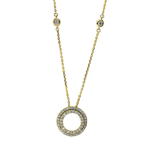 Necklace 18 kt GG circle