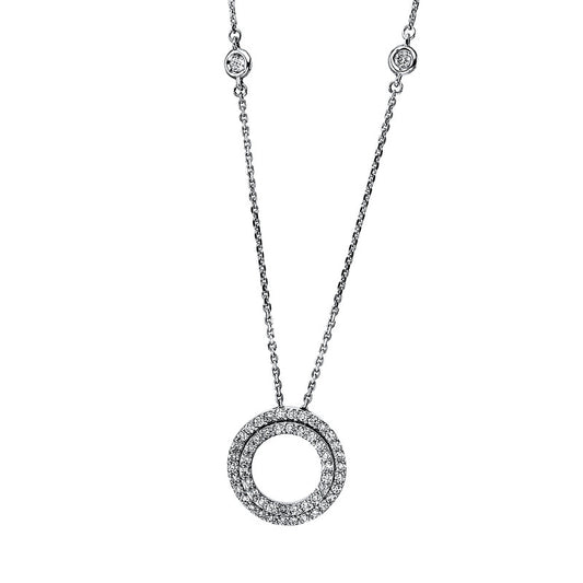 Necklace 18 kt WG circle