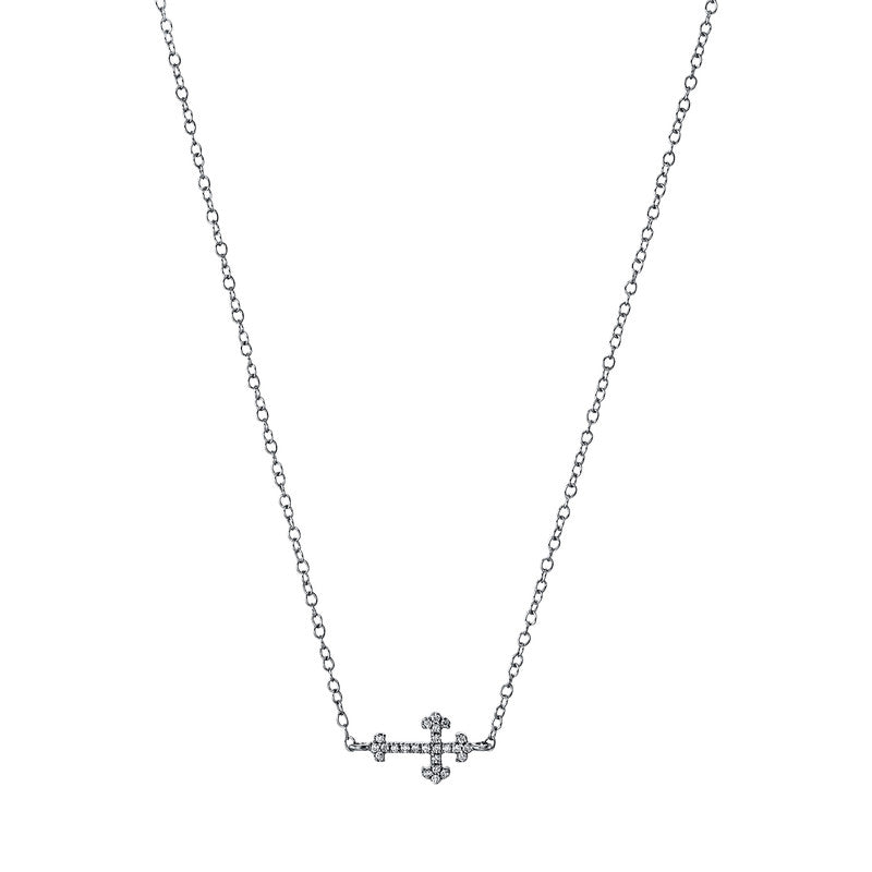 Necklace 18 kt WG cross