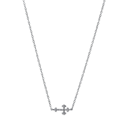 Collier 18 kt WG Kreuz