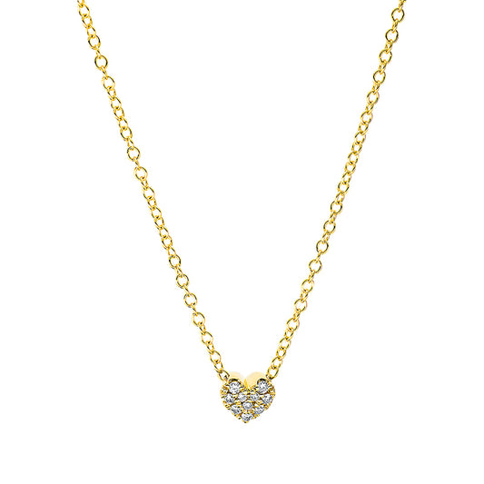 Necklace 18 kt gold heart