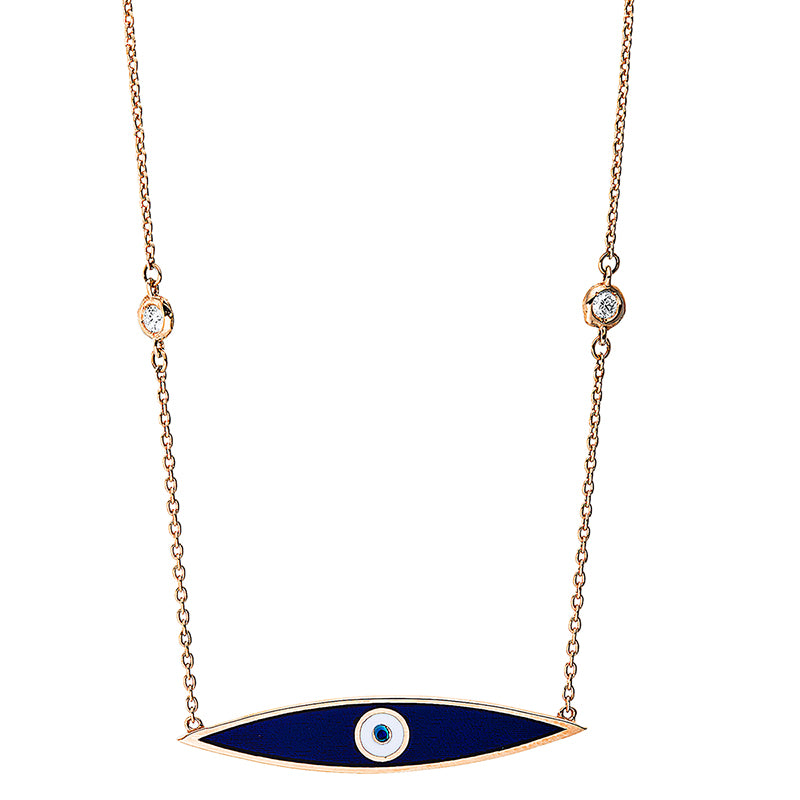 Collier 18 kt RG Auge