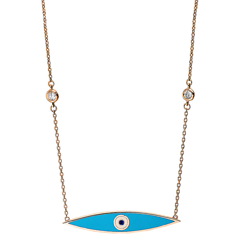 Collier 18 kt RG Auge