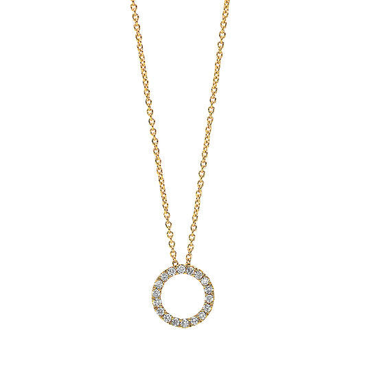 Necklace 18 kt GG circle