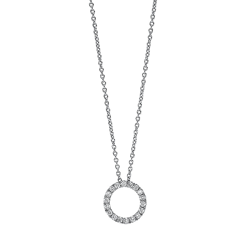 Necklace 18 kt WG circle