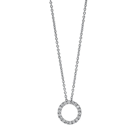 Necklace 18 kt WG circle