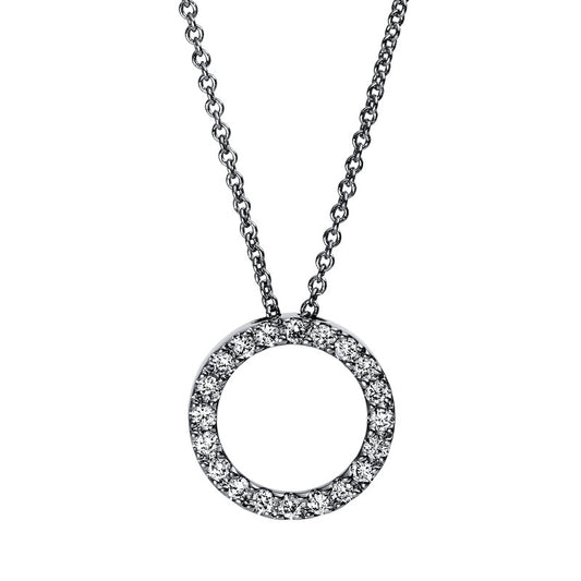 Necklace 18 kt WG circle