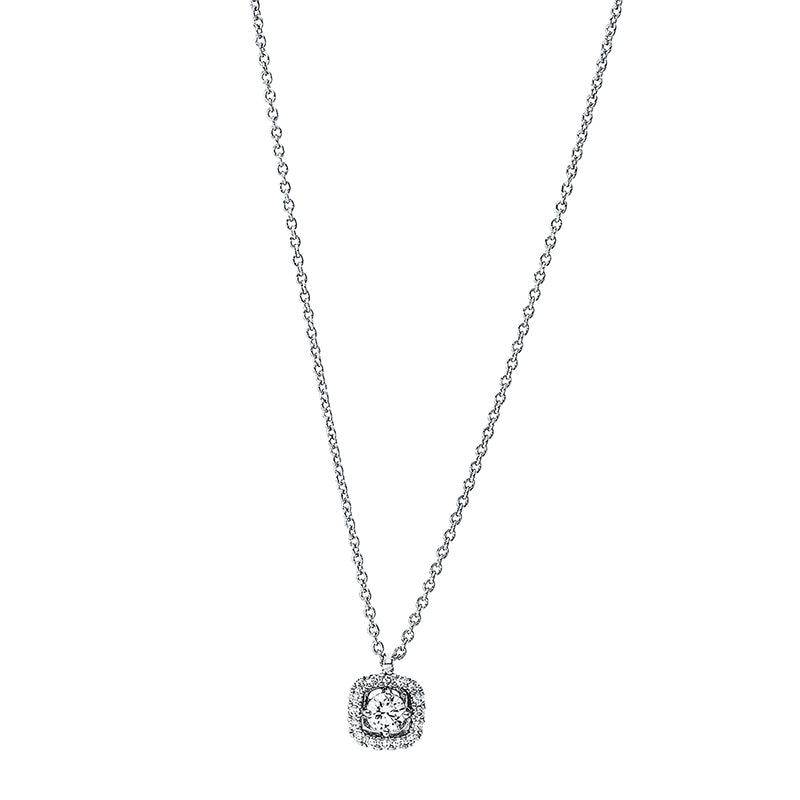 Necklace 18 kt white gold, with eyelet