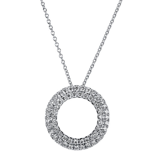 Necklace 18 kt WG circle