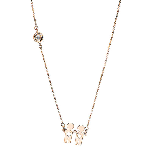 Collier 18 kt RG