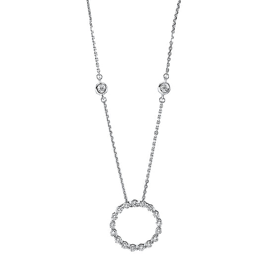 Necklace 18 kt WG circle