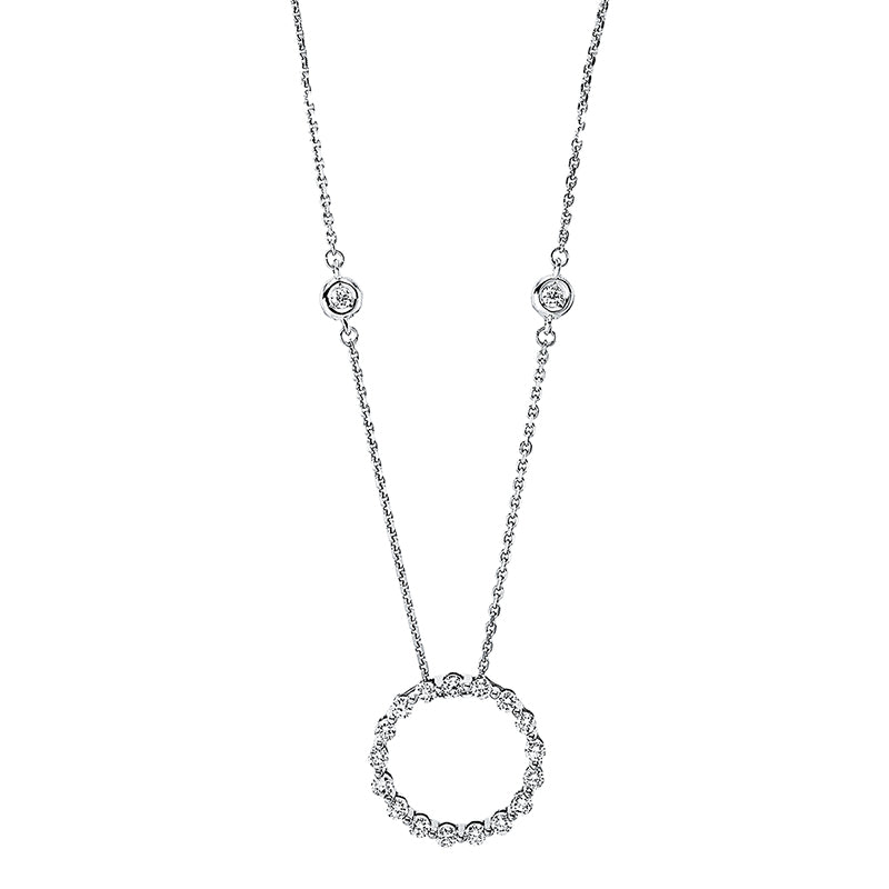 Necklace 18 kt WG circle