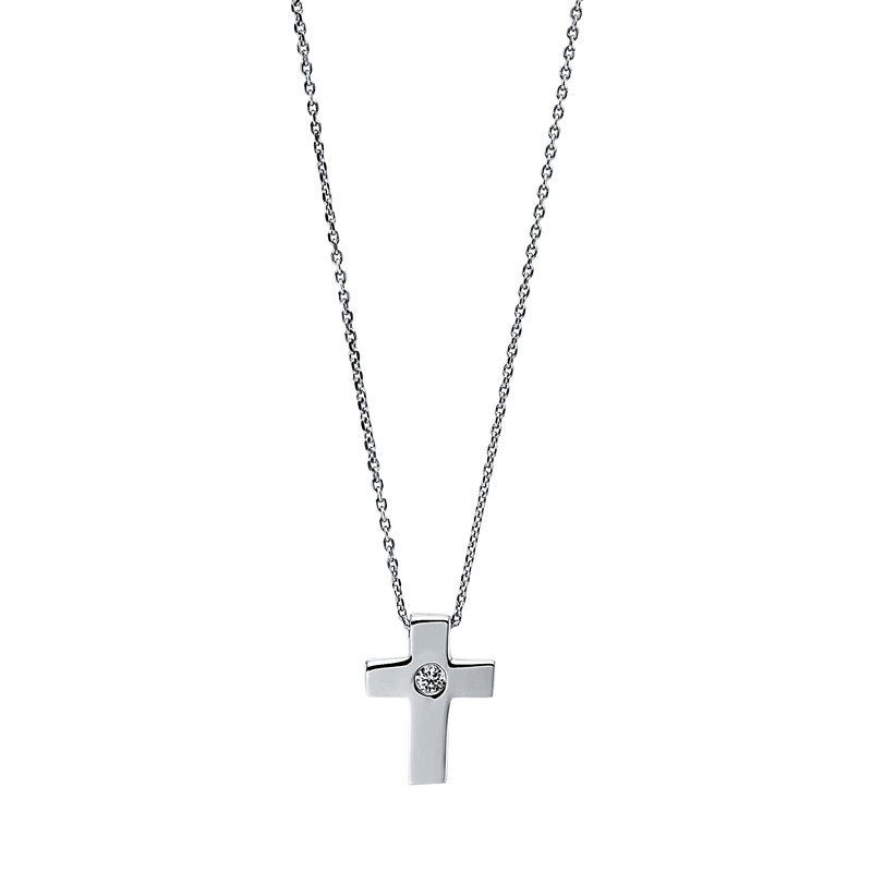 Necklace 18 kt WG cross