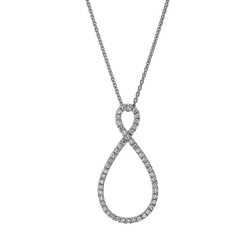 Collier 18 kt WG Infinity