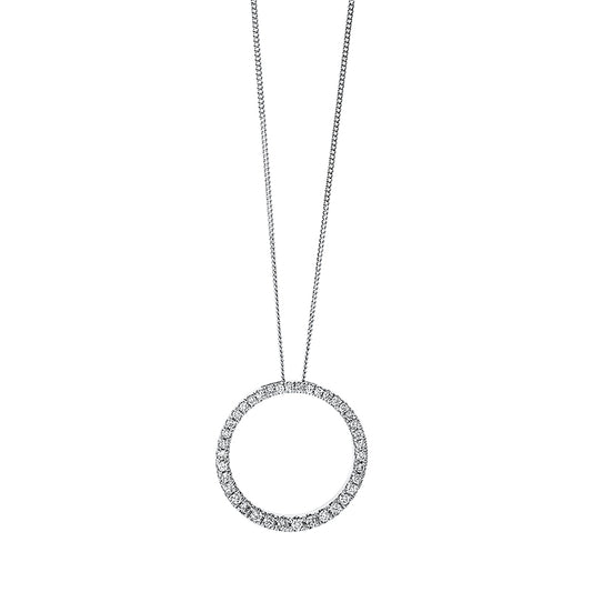 Necklace 18 kt WG circle