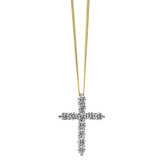 Collier 18 kt GG Kreuz