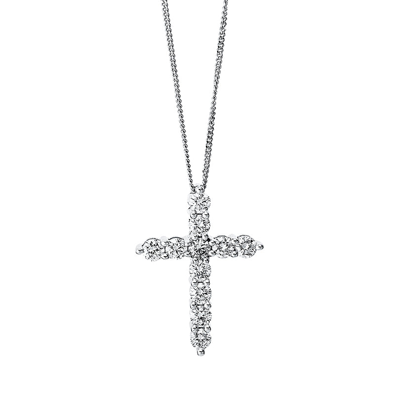 Necklace 18 kt WG cross