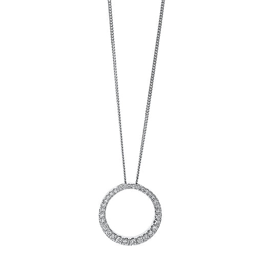 Necklace 18 kt WG circle