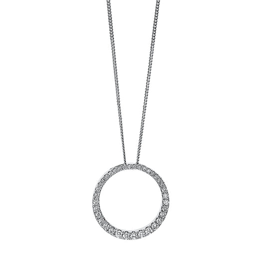 Necklace 18 kt WG circle