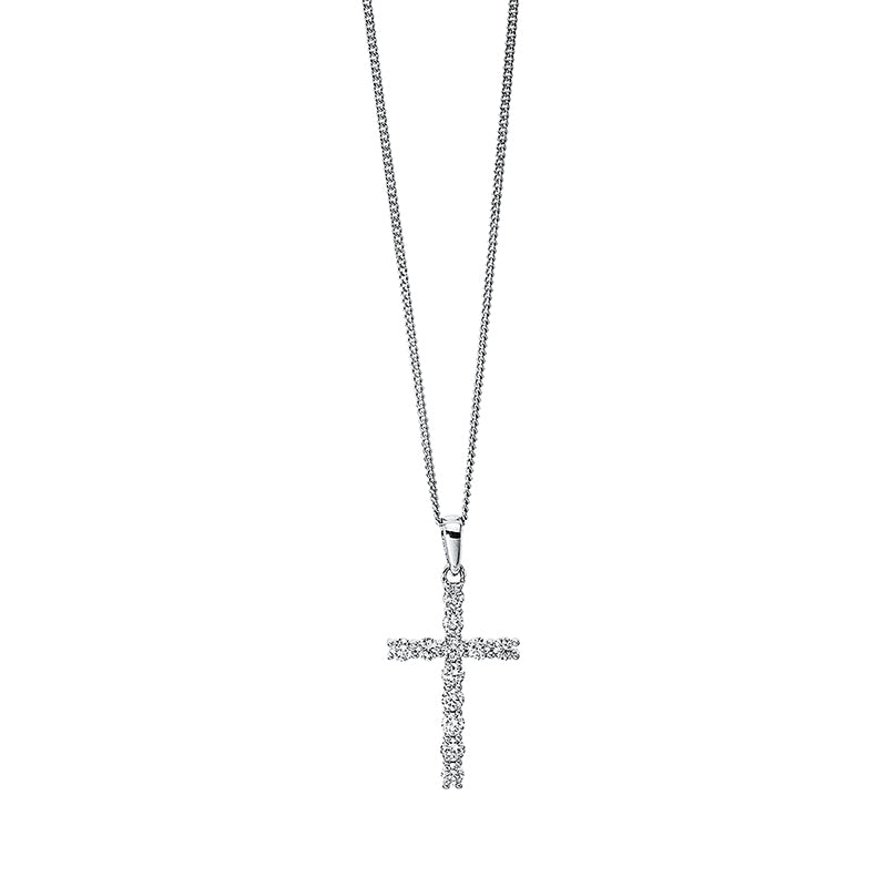 Collier 18 kt WG Kreuz