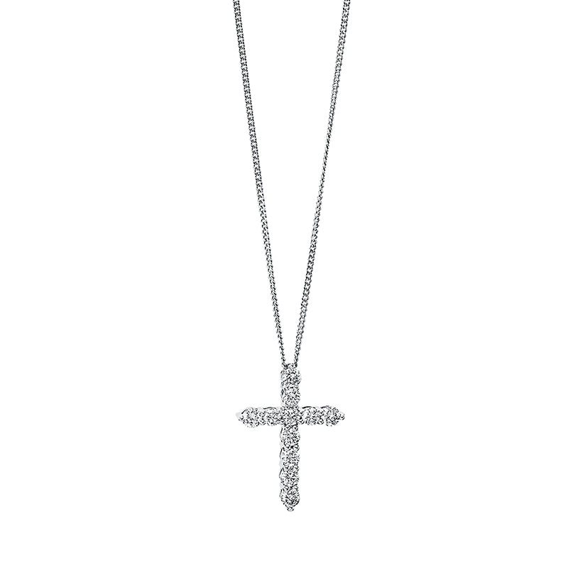 Collier 18 kt WG Kreuz