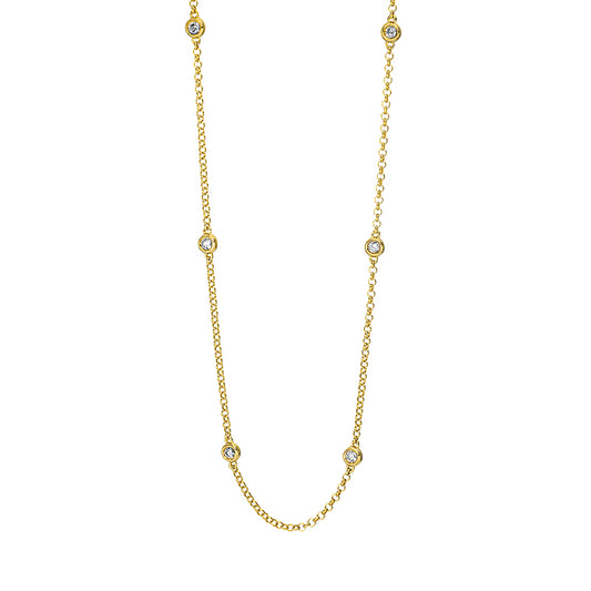 Collier frame 18 kt gold, with ZÖ 50 cm