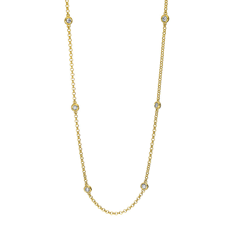 Collier frame 18 kt gold, with ZÖ 40 cm