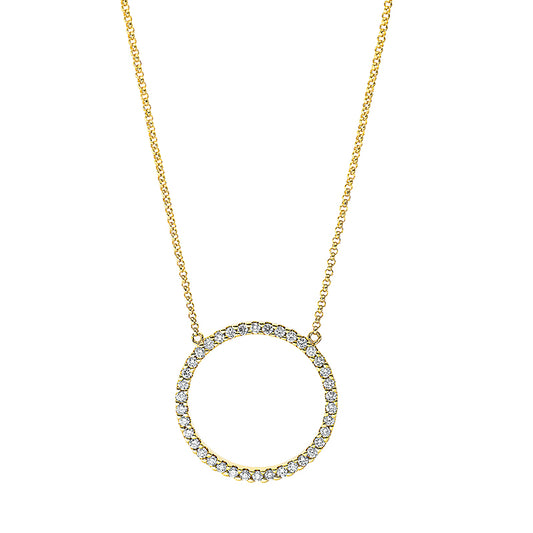 Necklace 18 kt GG circle