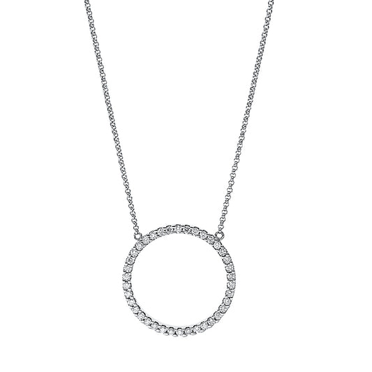 Necklace 18 kt WG circle