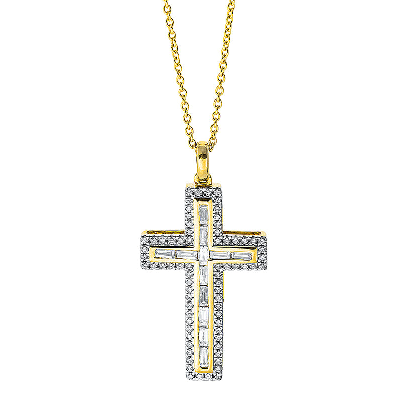 Necklace 18 kt GG cross