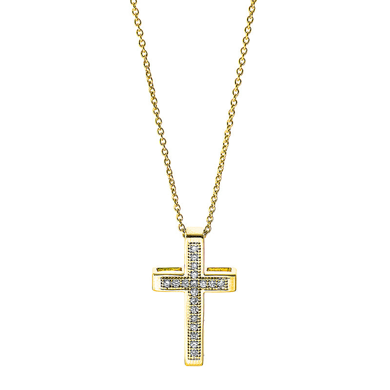 Necklace 18 kt GG cross